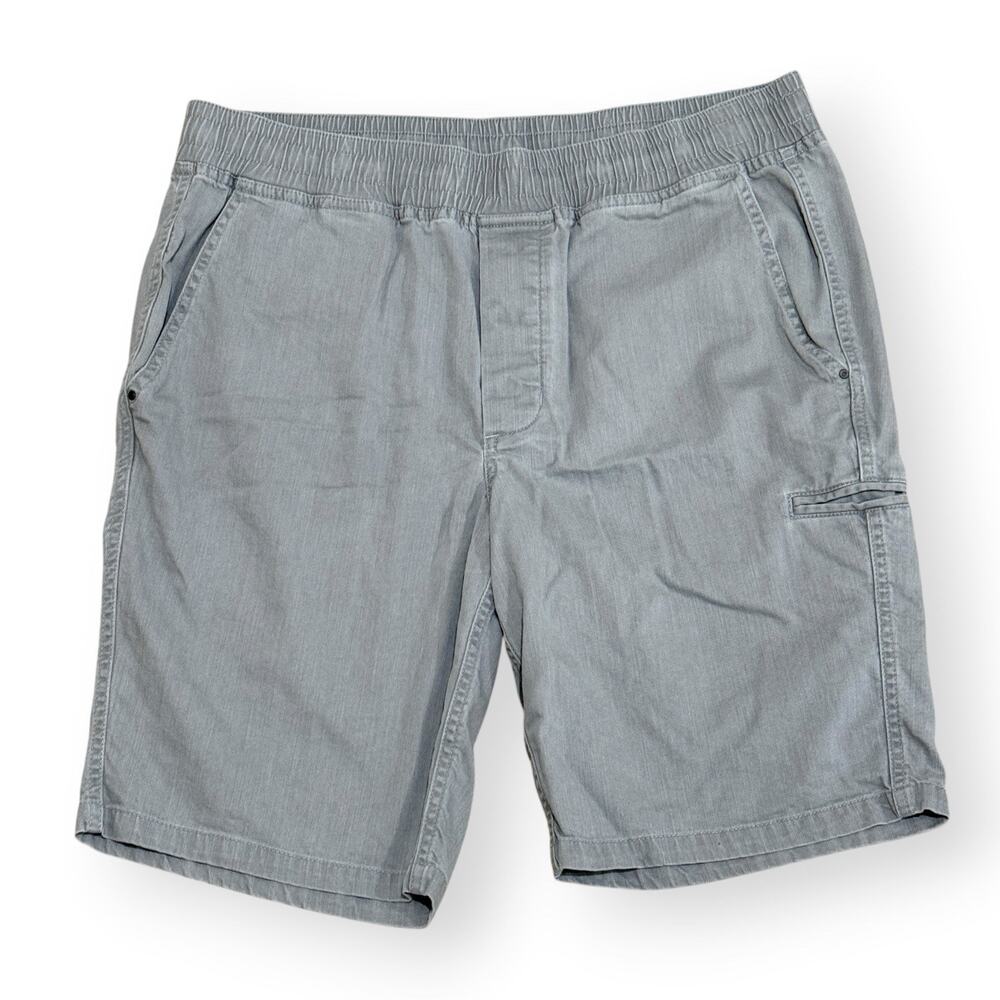 Carbon 2 Cobalt Mens Cargo Shorts Gray Small Drawstring Elastic Waist 122080